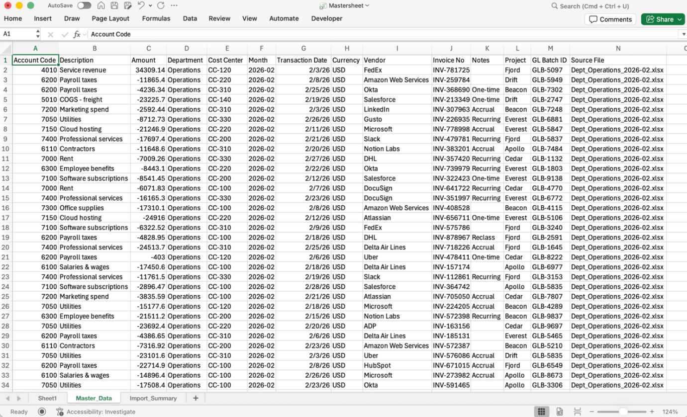 דוח אימות ואיחוד