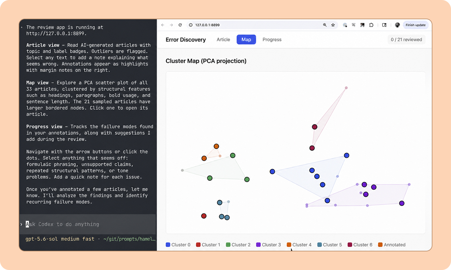 מיפוי ואשכול (Clustering) של Traces לדגימה מגוונת וייצוגית