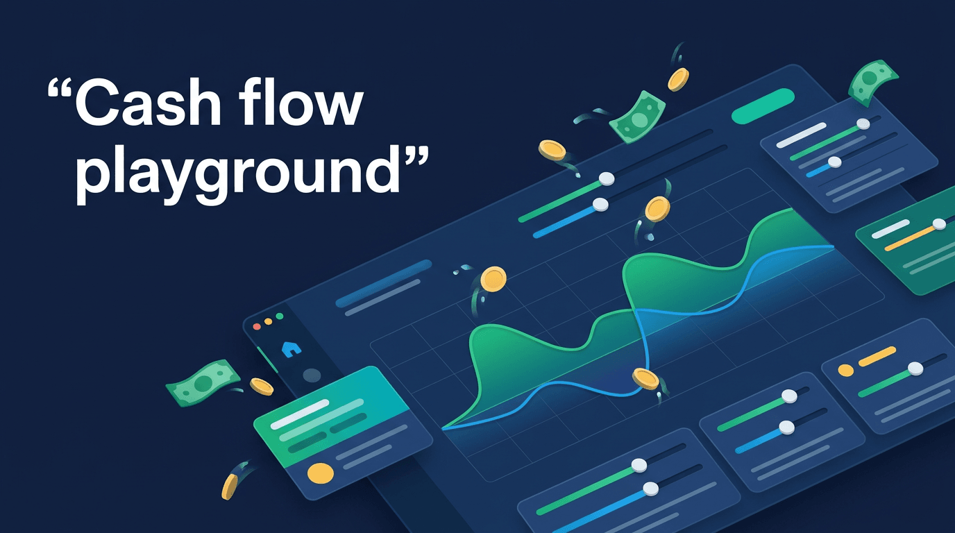 Cash Flow Playground - מודל תזרים מזומנים אינטראקטיבי